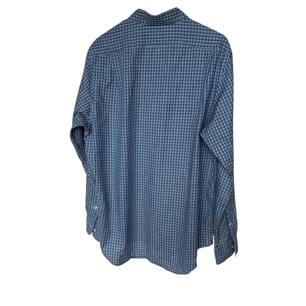 Polo Ralph Lauren Men's Blue Plaid Long Sleeve Button-Up Shirt L Casual Cotton - Picture 5 of 6